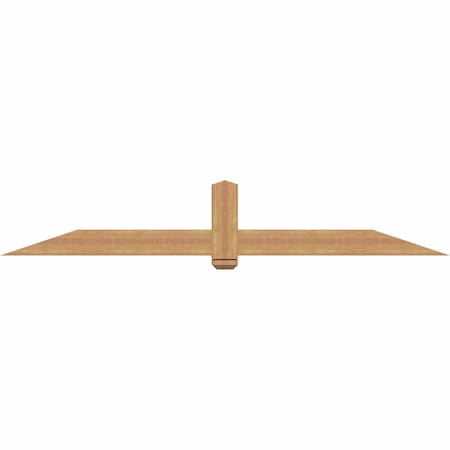 Ekena Millwork Eugene Smooth Timber Gable Bracket, Western Red Cedar, 96"W x 16"H x 5 1/2"D x 5 1/2"F, 4/12 Pitch GBW096X16X0606EUG00SWR
